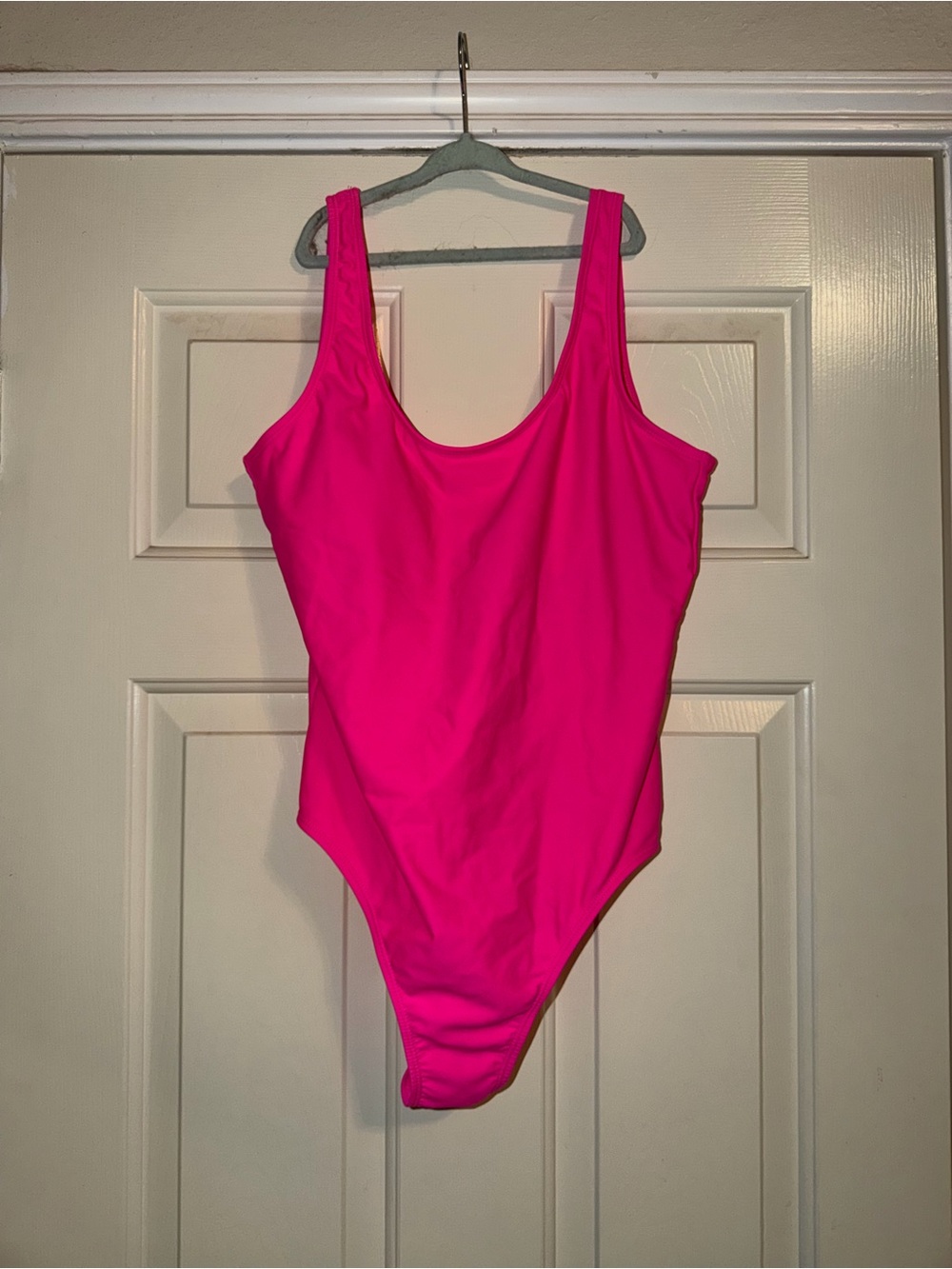 No Boundaries Hot Pink Scoop One-Piece Swimsuit